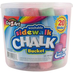Cra-Z-Art Sidewalk Chalk Bucket (20 Count)