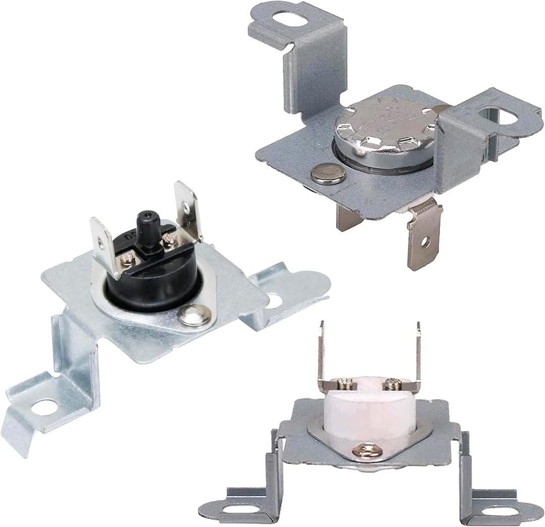 BlueStars 6931EL3003C Dryer High Limit Thermostat, 6931EL3004B Dryer Thermostat, 6931EL3003D Dryer Thermal Fuse - Compatible with LG and Kenmore Dryers
