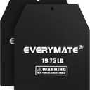 EVERYMATE Tactical Weighted Vest Plates – 3.75/5.75/8.75/14.5/19.75LB Pairs – Insert Weighted Vest Plates- Contoured Ergonomic Fit – WODs, Strength Training, Running, Weight Plates for Vest