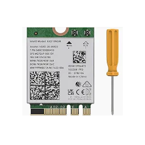 WiFi 6E Wireless Card Intel AX210 NGW Bluetooth 5.3 TriBand 5400Mbps Network Adapter for Laptop Support Windows 10/11 (64bit) M.2/NGFF