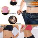 NonEcho Women Sauna Sweat Suit Sleeve Spa Cami Hot Neoprene Slimming Workout Vest Body Shaper Waist Trainer Top (Black, XL)