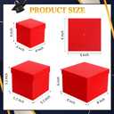 3 x 27 PCS Class of 2026 Graduation Card Box Holder for Party 2026 Graduation centerpiece Nesting Gift Boxes Decorations Gard Memory Keeper Holder for Reception Table Decor for School College(Red Gold)