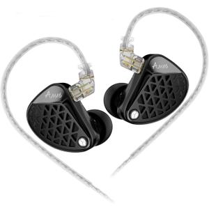 KZ AM16 in Ear Monitor Headphones 16BA Drivers HiFi IEM Earphones High Clarity Gaming Earbuds Clarity in All Frequency Stereo Sound Comfortable Headphones for Musicians (Balanced, Nomic)