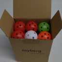 Joyberg Practice Golf Balls 24 Pack, 42mm Plastic Golf Balls, Practice Golf Balls for Backyard, Training Golf Balls for Swing Practice (Multicolor)