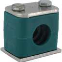 10MM Standard Series Clamp, Polypropylene with Galv Plated Steel Hardware, Weld Mounting