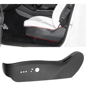 Jaronx Compatible with Tesla Seat Control Panel Trim Model 3/Y 2017-2023, 1088964-00-B Left Front Driver Seat Outer Side Cover Trim Panel Shield Replacement for Tesla Model 3/Y Accessories