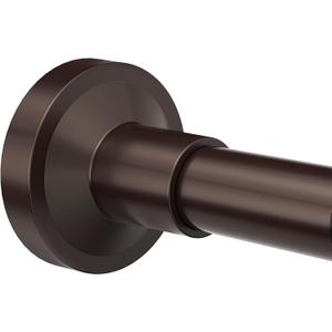 Shower Curtain Rod 32-61 Inches Adjustable, Non-Slip Spring Tension Shower Rod Stainless Steel for Bathroom, No Drilling, Bronze