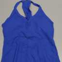 Danysu Workout Tops for Women Sexy Tank Top for Women with Built in Bra Spring Tops 2025 Trendy Going Out Women's Tops Ribbed Klein Blue M