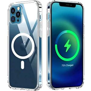 Clear Magnetic Phone Case for iPhone 12 Pro Max 6.7 inch [Non Yellowing] Compatible with MagSafe
