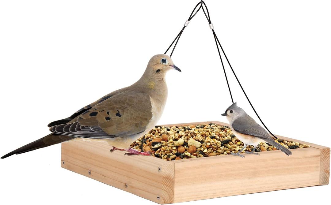 Wild Wings WWCF23 Cedar Tray Bird Feeder (10" x 10")
