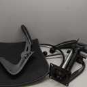 Alllion Drafting Chair, Tall Office Chair with Flip-up Armrests Ergonomic Computer Standing High Desk Chair with Adjustable Lumbar Support and Footrest Ring for Man Women and Artist Chairs, Black