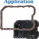 OS 30782 for Hyundai Sonata 2.4 Engine Oil Pan Gasket for Santa Fe Tucson,Chrysler 200 Sebring,Dodge Avenger Caliber Journey,Jeep Compass Patriot,Kia Forte 2.4L 2007 2008 2009-2014 OS30782.