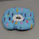 Soft, Cute Cat Donut Adjustable Recovery Collar - Comfortable Anti-Bite Neck Cone for Pet Cats Kittens After Surgery (Blue)