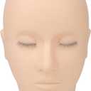 Lash Mannequin Head, 3 Layers Silicone, Eyelash Extension Training & Makeup Practice Doll Face Head