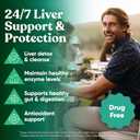 Vital Liver Cleanse Detox & Repair - 9-in-1 Liver Support Supplement - Milk Thistle, Artichoke Extract, Turmeric, Adaptogens - Optimal Liver Function and Digestive Health - 60 Vegetarian Soft Capsules, BB Date: 12/2027