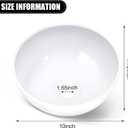 Hortsun Replacement Lamp Shade 4 Pcs White Replacement Plastic Lampshade 2 Pack 1.65" Fitter 10" Diameter Bowl Shape 2 Pack 1.97" Bottom Size Horseshoe Shape for LED Torchiere Floor Lamps Upright