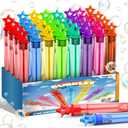 EagleStone 32 Pcs Star Bubble Wands Bulk for Kids, 8 Color Mini Bubble Party Favors, Goodie Bag Stuffers, Classroom Prizes, Birthday Gifts, Easter Basket, Carnival, Summer Outdoor Toys for Toddlers