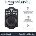 Amazon Basics Electronic Keypad Deadbolt Door Lock with Auto Lock, Touch-Control Keyless Entry, Customizable User Codes, Traditional Design, Matte Black, 1-Pack