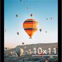 10x11 Picture Frame Black for Wall Hanging, Wall Mounting Horizontally or Vertically, 10 x 11 Wall Gallery Poster Photo Frame with Shatter Resistant Plexiglass, Black