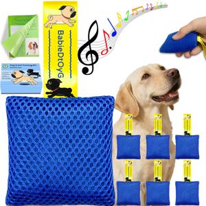 Dog Scent Training Kit with Squeaky Sound  Interactive Nose Work Toys for Dogs, Hide & Seek Scent Games | Mental Stimulation, Anxiety Relief & Obedience Training for All Ages (Blue)