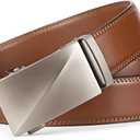 BOSTANTEN Mens Belt Leather Ratchet Belt For Men Dress and Casual with Adjustable Buckle, Trim to Fit (011- All Brown)