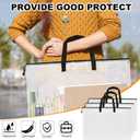 JMIATRY 10PCS Plastic Art Portfolio Bag 18 x 24 Inch Art Portfolios Folder Case Arts Poster Storage Bag Container for Poster, Scrapbook, Keepsake and Bulletin Board Storage