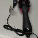 Hair Dryer Brush Blow Dryer Brush in One, Upgraded 4 in 1 Hair Dryer and Styler Volumizer with Negative Ion Anti-frizz Ceramic Titanium Barrel Hot Air Hair Straightener Brush