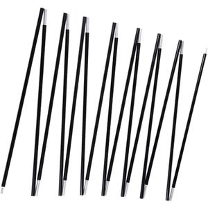 Aluminum Tent Poles Replacement, Black Pre-Assembled Tent Pole, 7001 T6 Heated Camping Tent Rod (20ft 1.3 in 2 Poles)