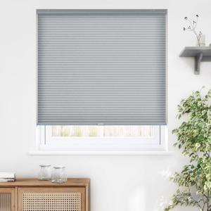 LazBlinds Cordless Cellular Shades, Light Filtering Honeycomb Shades for Home, Thermal Insulation Noise Reduction Blinds for Windows, 39'' W x 64'' H, Dark Grey