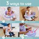 Infantino Music & Lights 3-in-1 Discovery Seat & Booster, Interactive Toddler Seat for Dining Table or Kitchen Chair, Baby Activity Center & Snack Tray, 20 Sounds & Songs, Lightweight Baby Essentials