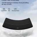 Vaydeer Wrist Rest with Keyboard Stand, Computer Wrist Support Pad, Ergonomic Keyboard Riser Holder Lifter Tray with Wrist Pad, Soft Memory Foam Desk Cushion, Palm Hand Typing for Office Home School (Black)