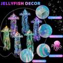 Jellyfish Decor - 12 Pcs Jellyfish Lanterns for Under the Sea Decorations, Hanging Jelly Fish Decoration for Mermaid Theme Party & Birthday Gifts for Women Girls (6 Colors)