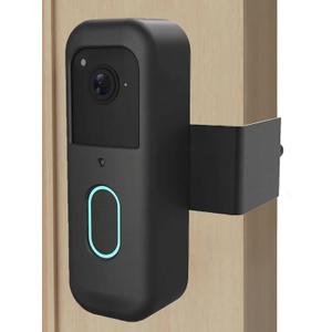 Blink Doorbell Mount, Anti-Theft Doorbell Mount for Blink Video Doorbell 2nd Gen (2025 newest model), No-Drill Needed Blink Doorbell Mount with Protective Cover, No Block Sensor & Night Vision (Black)