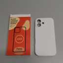 Vooii Magnetic for iPhone 17 Case, Compatible with Magsafe (Premium Liquid Silicone) (Integrated Camera Control Button) Full Body Protective Anti-Scratch Microfiber Lining 6.3", White