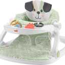 Fisher-Price Portable Baby Chair Sit-Me-Up Floor Seat with Snack Tray and Developmental Toys, Puppy Perfection