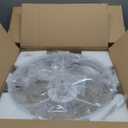 RGB Ceiling Fans with Lights, 20" Fandelier Low Profile Ceiling Fan with Light, Modern Flush Mount Ceiling Fan Light with Remote/APP Control, Bedroom Chandelier Fan Fixture for Indoor(White)