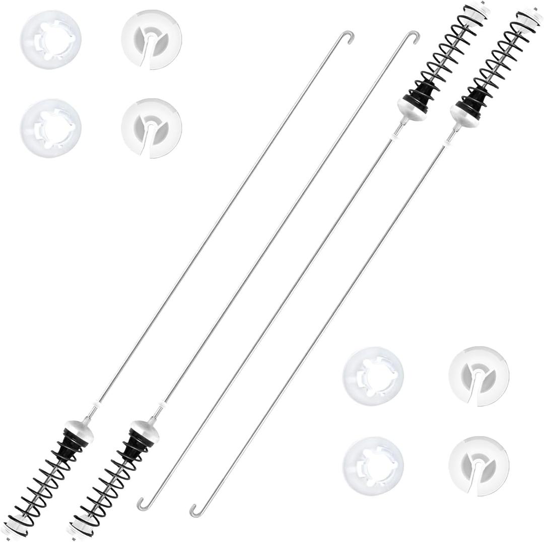 Upgraded WTW4850HW1 WTW4855HW1 WTW4955HW1 Washer Suspension Rods Fit for Whirlpool Maytag Washer WTW4855HW2 WTW4855HW3 WTW4950HW0 MVWC465HW3 WTW4655JW1 WTW4950HW1 WTW4950HW2 WTW4955HW2 WTW4955HW3