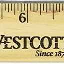 Westcott Wood Ruler with Single Metal Edge, Back-to-School, School Supplies, Classroom Supplies, 12-Inch