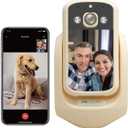 2-Way Video Calling Camera with 2.8" Display, In-House Monitoring Pet Camera with Speaker, 360° View PTZ WiFi AI Motion Detection Indoor for Puppy/Cat/Dog with Phone App Control, Indoor Home Security