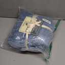 PAVILIA Soft Fleece Dusty Blue Throw Blanket for Couch, Lightweight Plush Warm Blankets for Bed, Fuzzy Cozy Flannel Blanket Throw for Sofa, Travel, Jacquard Pattern, Dusty Blue, 50 x 60 Inches - Throw