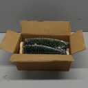 Kathfly 7 Pcs Silver Christmas Reindeer Statue Decor with Christmas Trees Resin Figurines Glitter Reindeer and Xmas Trees for Table Centerpiece Mantel Tabletop Home Office Desk Holiday Decorations