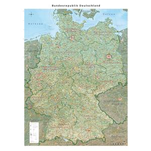 LargeMmap of Germany with Full Lamination (Wall Map) 39.4 x 55.1 inches, German States and Counties, Highways, Airports LargeMmap of Germany with Full Lamination (Wall Map) 39.4 x 55.1 inches, German States and Counties, Highways, Airports