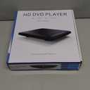 Ultra Slim DVD Player, Thin HDMI AV DVD Players for TV, 0.6 Inch Design with Region Free & Colourful HD Pixels, Supports USB Playback, NTSC/PAL DVD Player with HDMI & RCA Cables, Remote Control.