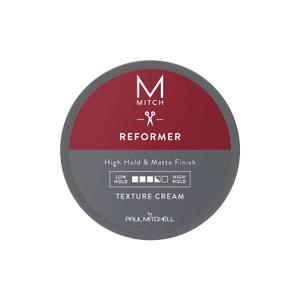 MITCH by Paul Mitchell Reformer Texture Cream for Men, High Hold, Matte Finish, For All Hair Types, Especially Fine to Medium Hair, 3 oz.