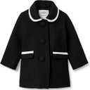 Essentials x Sofia Grainge Toddler Girls' Wool Blend Coat, Black, 2T