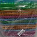 DEAYOU 16 Pack Classroom Storage Baskets Bins, Small Plastic Organizer Basket, Colorful Storage Trays, Crayon Pencil Containers for Paper, Desk, Shelf, Home School Office, 10.2" L x 6.5" W x 2.4" H