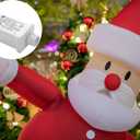 Replacement Yard Inflatable Adapter Power Supply Adaptor - 12V 1.0A 2Pcs - Inflatable Plug Replacement Class 2 Power Supply - White - for Christmas Tree Light/Thanksgiving Yard Blow Up Decorations