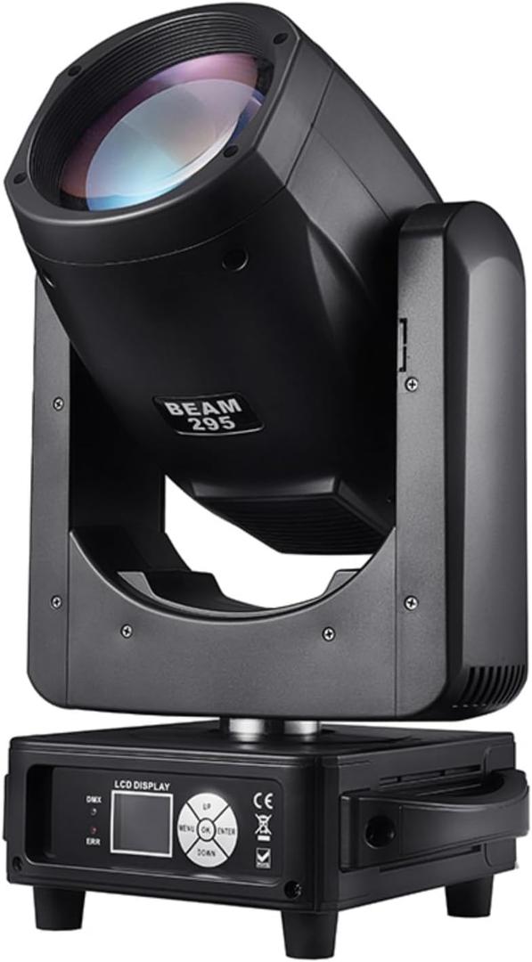 14R 295W Beam Moving Head Light, Disco Stage Spotlight Lights 56 Honeycomb prisms+16 prisms, 17 Gobos and 14 Colors DMX512 Control for DJ Disco KTV Bar Club Party Show Wedding Birthday Christmas