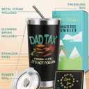 Father's Day Tumbler - Funny Father's Day Gifts from Daughter Kids Wife to Papa Husband, Cool Gifts for Dad Who Wants Nothing, 20Oz Best Dad Ever Stainless Steel Cup, Birthday Presents for Men