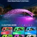 Solar Pool Fountain w/7-Color LED Lights, 2026 Dual-Head Adjustable Spray Pool Fountains for Above & Inground Pools, High-Pressure Waterfall & Pool Sprinkler Fountain for Cooling & Relaxation